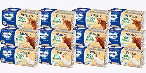 Mellin Omogeneizzato 100% Naturale, Mix Gusti Carne