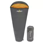 Milestone Camping Mummy - Sacco a pelo, grigio/arancione