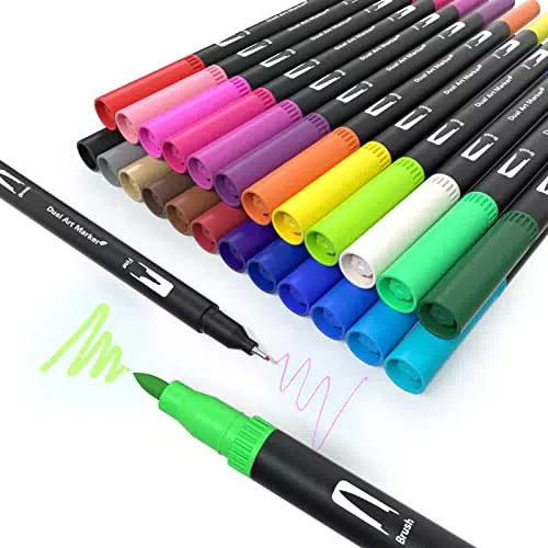 MISDUWA Brush Pen Lettering, 24 colori