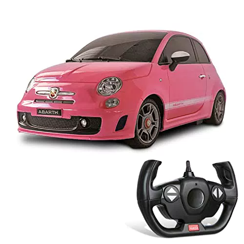 Mondo Motors, ABARTH 500 PINK EDITION, Modello in Scala 1: 14, Auto Giocattolo per Bambini