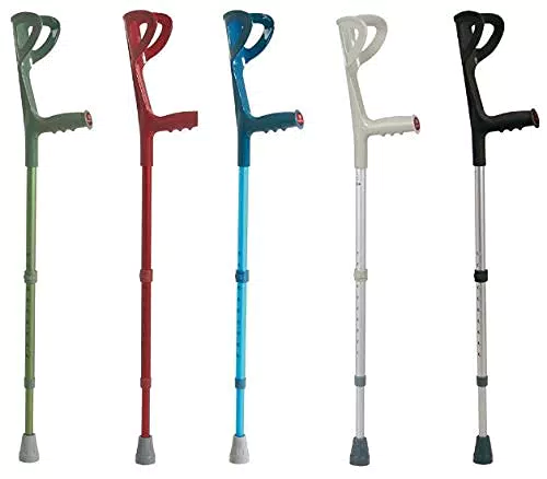 MOPEDIA Coppia stampelle avambraccio leggera tipo canadese in alluminio