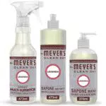 MRS MEYER'S CLEAN DAY, 1 Sapone Liquido Mani + 1 Detersivo Piatti + 1 Spray Igienizzante Multisuperficie, Fragranza Lavanda