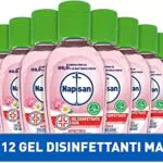 Napisan Gel Disinfettante Mani, Antibatterico, Confezione da 12 Gel