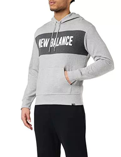 New Balance NB Sport Stagionale Felpa con Cappuccio