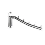 NICEXMAS Appendiabiti in Acciaio Inox con Supporto per Braccio Altalena Appendiabito per Abbigliamento Sistema di Asciugatura a soffitto Appendiabiti da Parete