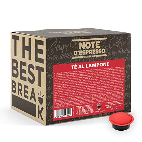 Note D'Espresso, Tè ai Lamponi Rossi, Capsule Compatibili Soltanto con sistema LAVAZZA* A MODO MIO*
