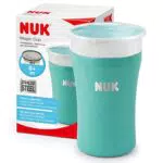 NUK Magic Cup tazza biberon in acciaio inossidabile, ermertico, azzurro