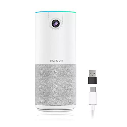 Nuroum C10 Webcam per videoconferenza, con microfono e altoparlante