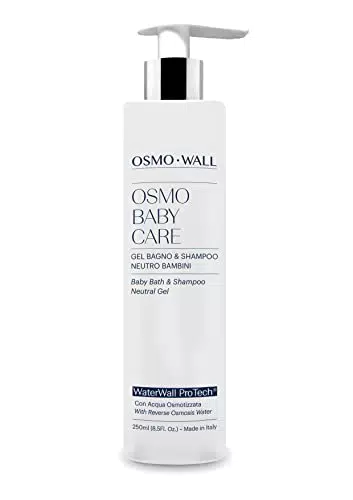 Osmowall - Osmo Baby Care, Bagno Shampoo Neutro per Bambini con Gel di Aloe Vera Concentrato da agricoltura biologica. Formula "No Lacrime" Per corpo e capelli