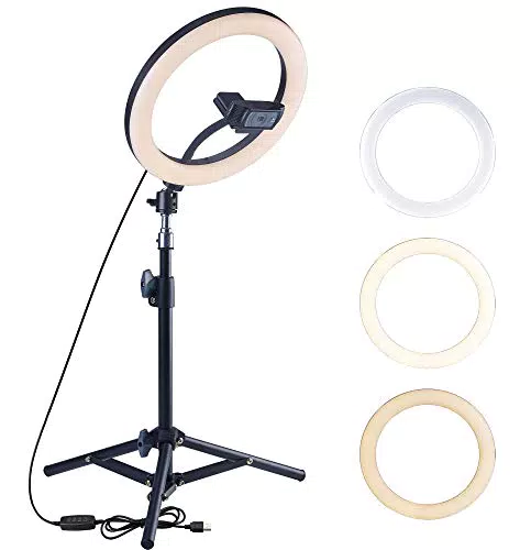 OXENDURE Supporto treppiede per Webcam Luce ad Anello per videoconferenza
