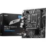 PagrindinÄ— plokštÄ— MB B760 S1700 MATX/PRO B760M-E DDR4 MSI