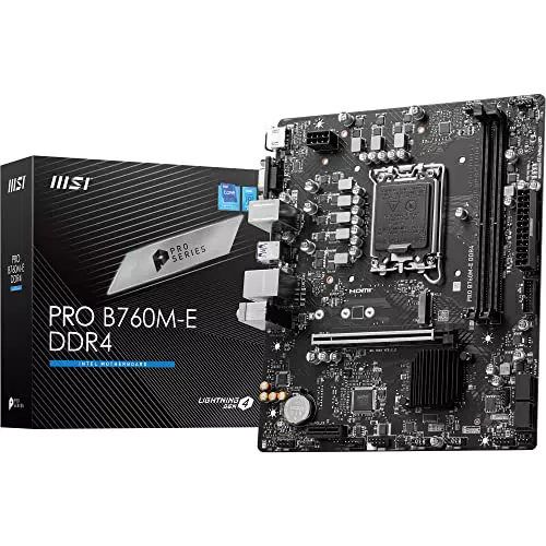 PagrindinÄ— plokštÄ— MB B760 S1700 MATX/PRO B760M-E DDR4 MSI