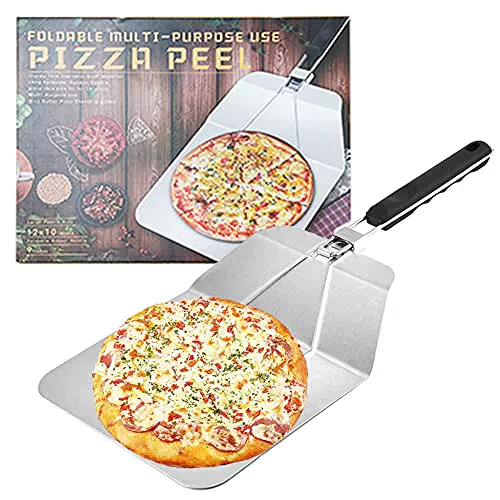 Pala per pizza in acciaio inox con pratico manico pieghevole