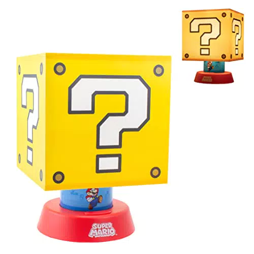 Paladone Super Mario Icona Lampada con Tre Impostazioni Luminosità e Spegnimento Automatico