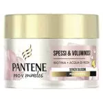 Pantene Pro-V Miracles Spessi e Voluminosi, Maschera Senza Siliconi con Biotina e Acqua di Rosa