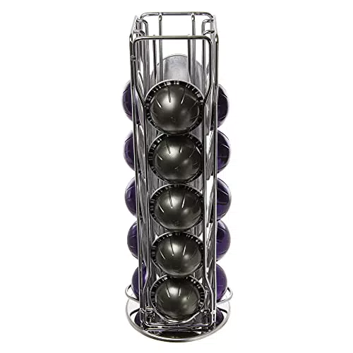 Paxanpax - Supporto per capsule Nespresso Vertuo, con base girevole a 360°
