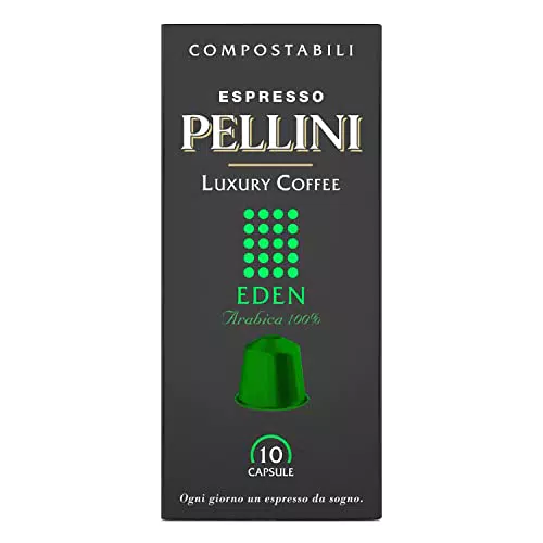 Pellini Caffè Espresso Luxury Coffee Eden, Capsule Compatibili Nespresso