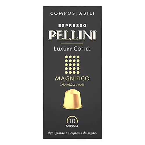 Pellini Caffè Espresso Luxury Coffee Magnifico, Capsule Compatibili Nespresso