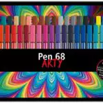 Pennarello Premium - STABILO Pen 68 - Scatola in Metallo da 50 - Colori assortiti