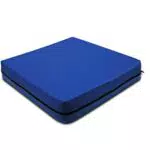 PEPE - Cuscino Antidecubito per Sedia a Rotelle in memory foam, Blu