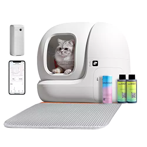 PETKIT Pura Max Lettiera Automatica per Gatti, Lettiera Gatto Autopulente, Capacità Massima 76L