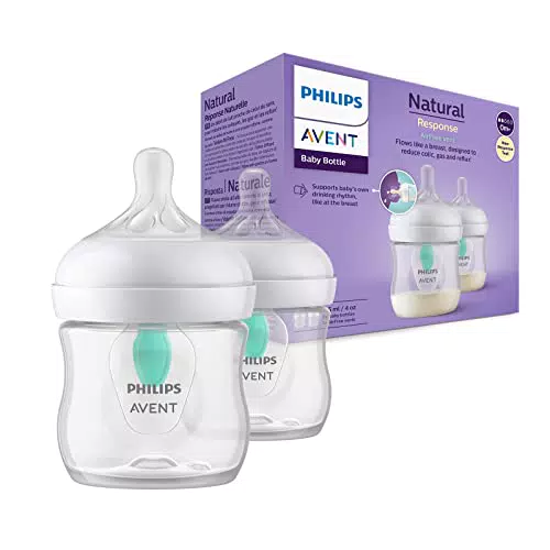 Philips Avent Biberon Natural Response - 2 biberon da 125 ml con valvola Airfree