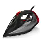 Philips Azur Ferro Da Stiro A Vapore 2600W, Vapore 50G/Min, Nero Rosso