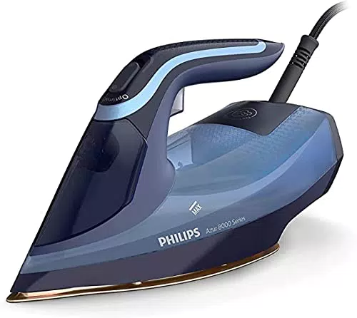 Philips Azur Serie 8000 Ferro A Vapore - 55 g/min Di Vapore Continuo, Azzurro