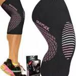 Physix Gear Sport Ginocchiera ortopedica a compressione - Fascia ginocchio sportiva da uomo e donna per calcio
