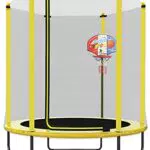 PILIN 150*165 CM trampolino per bambini con recinzione di sicurezza