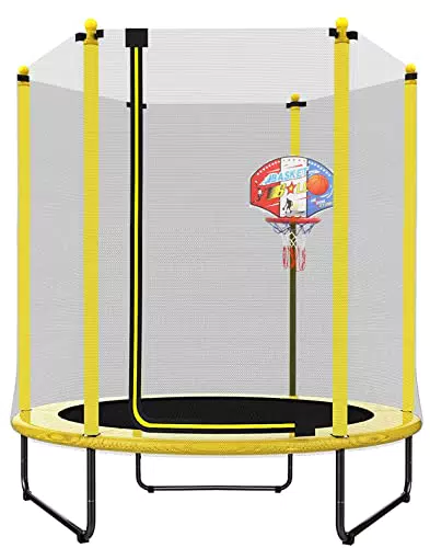PILIN 150*165 CM trampolino per bambini con recinzione di sicurezza