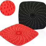 Pipihome 2 pezzi Tappetini Friggitrice ad Aria in Silicone da 8 pollici
