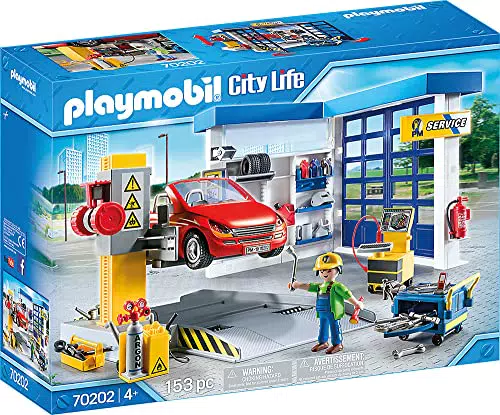 PLAYMOBIL City Life 70202 - Officina del meccanico, Dai 4 anni