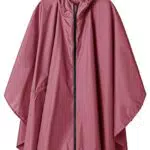 Poncho Pioggia Impermeabile per Adulti Multiuso Mantella Antipioggia con Cappuccio Rosa