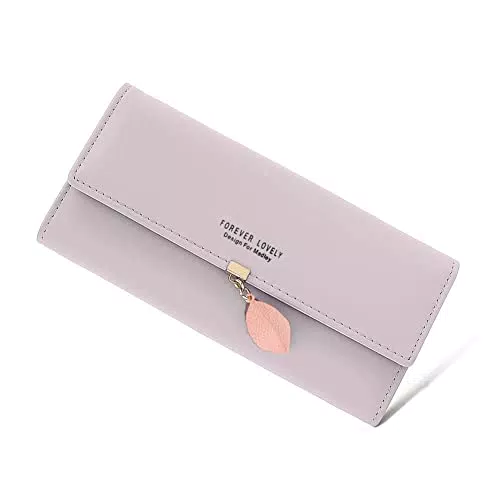 Portafoglio da donna, grande capacità, elegante portafoglio da donna