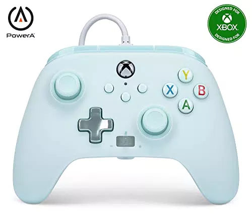 PowerA Controller cablato ottimizzato per Xbox Series X|S - Zucchero filato azzurro