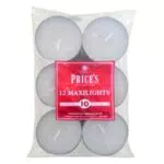 Price's Confezione 12 lumini grandi bianchi