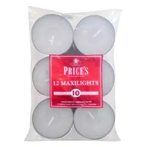 Price's Confezione 12 lumini grandi bianchi