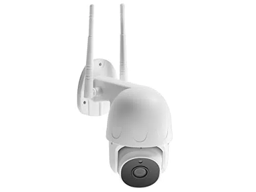 PROXE Telecamera PTZ 1080P da esterno Wi-Fi, Bianco