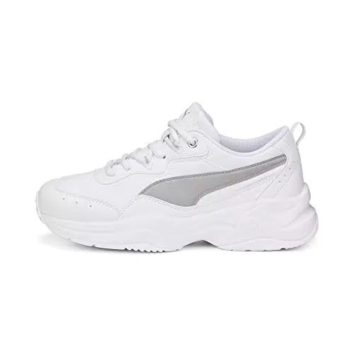 PUMA Cilia Space Metallics, Scarpe da ginnastica Donna, bianco/argento, 42.5