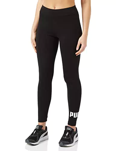 PUMA Essentials Logo, Pantaloni Compressione Donna, Nero
