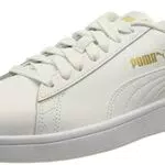 PUMA Smash V2 L, Scarpe da Ginnastica Adulto, bianco/verde, 38.5
