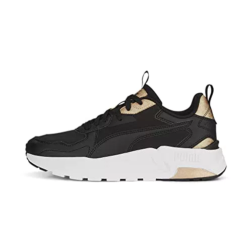 PUMA Trinity Lite Space Metallics, Scarpe da ginnastica Donna, nero/oro, 37.5