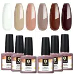 PYRRLA Smalto Semipermanente per Unghie 6pzs Set di Smalti Gel gel Semipermanente Unghie Kit