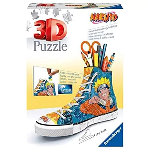 Ravensburger - 3D Puzzle Portapenne Naruto, 108 Pezzi