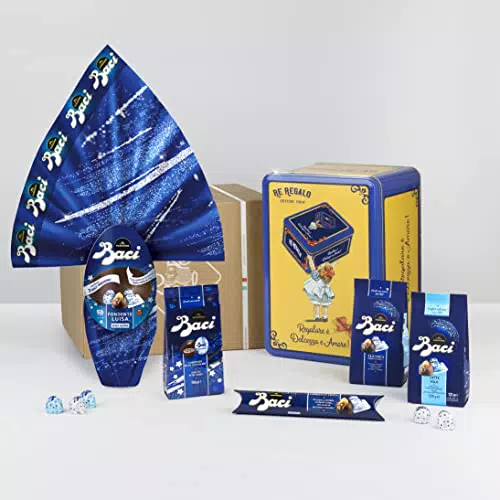 RE REGALO KIT REGALO BACI PASQUALI, Confezione Regalo con Uovo di pasqua Baci Perugina