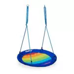 Relaxdays Altalena a Nido per Esterni, Rotonda, Bambini e Adulti