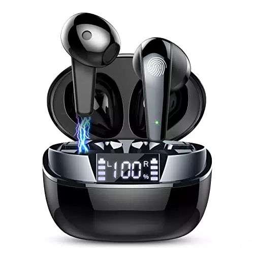 ROMOKE Cuffie Bluetooth Mini Auricolari Bluetooth 5.3 Wireless