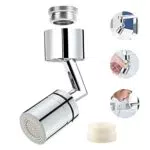 Rompigetto Rubinetto Cucina, AKONE Rubinetti Rotante per Lavelli da Cucina 720 Gradi con M22 M24 Adattatori per Lavello Bagno