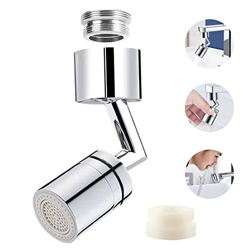 Rompigetto Rubinetto Cucina, AKONE Rubinetti Rotante per Lavelli da Cucina 720 Gradi con M22 M24 Adattatori per Lavello Bagno